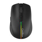 Ratón gaming CoolBox W01 negro inalámbrico con DPI ajustable a 1600 y tecnología SilentClick, SKU: COO-MOU-W01-B.