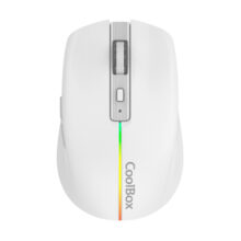 CoolBox GAMING RATON W01 BLANCO INALAMBRICO RECARGABLE 1600DPI SILENTCLICK, SKU COO-MOU-W01-W