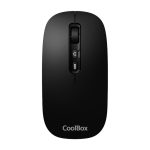 CoolBox RATON W02 IA NEGRO INALAMBRICO RECARGABLE, 500mAh, RF+BT, 1600DPI, SKU COO-MOU-W02-B