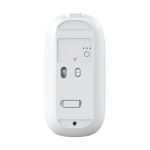 Ratón inalámbrico recargable CoolBox W02 en color blanco con 1600DPI, modelo COO-MOU-W02-W, ideal para uso diario y silencioso.