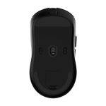 Imagen del ratón gaming CoolBox modelo W03 en color negro, inalámbrico y recargable, con conectividad RF, BT y USB-C, y una sensibilidad de 10,000 DPI. SKU COO-MOU-W03-B.