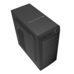 CoolBox CAJA ATX F750 con dos puertos USB 3.2 Gen1, peso de 500 gramos y fuente de poder de 500W. SKU COO-PCF750-1.