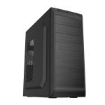 CoolBox CAJA ATX F750 con dos puertos USB 3.2 Gen1, peso de 500 gramos y fuente de poder de 500W. SKU COO-PCF750-1.