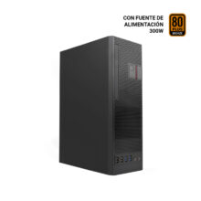 CoolBox CAJA MATX SLIM T360 con USB 3.2, fuente de 300W, eficiencia 80+ Bronze. SKU COO-PCT360-2