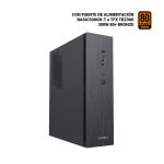 CoolBox Caja MATX Slim T370 con USB-C 3.2 Gen1, fuente de alimentación de 300W 80+ Bronze, SKU COO-PCT370-BZ