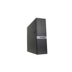 Carcasa de ordenador CoolBox COO-PCT450S-BZ Slimline de perfil bajo en color negro con fuente de alimentación de 300W