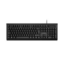 Teclado CoolBox con lector de DNIE integrado, modelo TECLADO CON LECTOR DNIE V4, SKU COO-TEC04DNI, ideal para DNI electrónico en color negro.