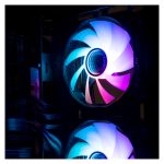 CoolBox GAMING VENTILADOR INFINITY ARGB 120MM NEGRO con iluminación ARGB y diseño compacto, SKU COO-VA-12AR02