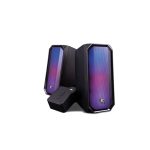 Imagen del altavoz Deep Gaming R205 en color negro con conexión tanto inalámbrica como alámbrica y potencia de 3 W. SKU: DG-ALB-R205