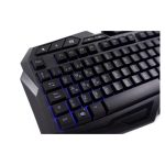 Deep Gaming DG-KTRAA-10, teclado QWERTY español con ratón USB para juego, color negro, SKU DG-KTRAA-10