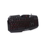 Deep Gaming DG-KTRAA-10, teclado QWERTY español con ratón USB para juego, color negro, SKU DG-KTRAA-10