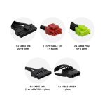 CoolBox Gaming fuente de alimentación ATX con 600W RGB y certificación 80+ Bronze, modelo que opera entre 110V y 240V. SKU: DG-PWS600-MRBZ