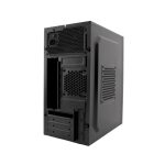 Carcasa de ordenador CoolBox PCC-MPC45-1 en color negro, diseñada para Escritorio, incluye fuente de poder de 500W