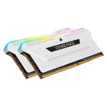 Módulo de memoria Corsair Vengeance RGB Pro de 32 GB en configuración 2 x 16 GB DDR4, SKU CMH32GX4M2E3200C16W, con iluminación RGB