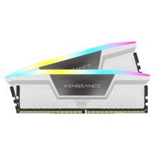 Módulo de memoria Corsair Vengeance RGB de 32GB DDR5 (2 x 16 GB) con SKU CMH32GX5M2B5200C40W, ideal para alto rendimiento