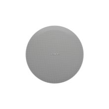 Altavoz Crestron de 2 vías en color gris, alámbrico, con una potencia de 35 W, SKU SAROS IC6ULPT-W-T-EACH+