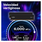 Crucial Pro CP2K64G56C46U5, módulo de memoria 128 GB en dos módulos de 64 GB cada uno, tipo DDR5 con velocidad de 5600 MHz