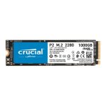 Disco duro Crucial P2 de 1 TB con interfaz NVMe y PCI Express 3.0. SKU: CT1000P2SSD8