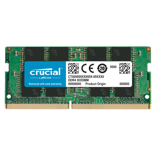 Crucial 16GB Módulo de Memoria DDR4 de Alto Rendimiento Imagen del módulo de memoria Crucial CT16G4SFRA32A de 16 GB DDR4, SKU CT16G4SFRA32A, ideal para mejorar el rendimiento del ordenador.