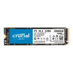 Crucial P2 2 TB SSD NVMe M.2 PCI Express 3.0, modelo CT2000P2SSD8, ofrece alto rendimiento y gran capacidad de almacenamiento