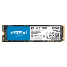 Crucial P2 250 GB SSD, M.2 PCI Express 3.0 NVMe, con tecnología 3D NAND, SKU CT250P2SSD8T