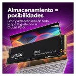 Imagen del disco SSD Crucial P310 de 4 TB con interfaz M.2 PCIe 4.0 NVMe, SKU CT4000P310SSD8