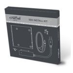 Adaptador de interfaz y tarjeta para SSD Crucial con kit de instalación, SKU CTSSDINSTALLAC, ideal para mejorar almacenamiento