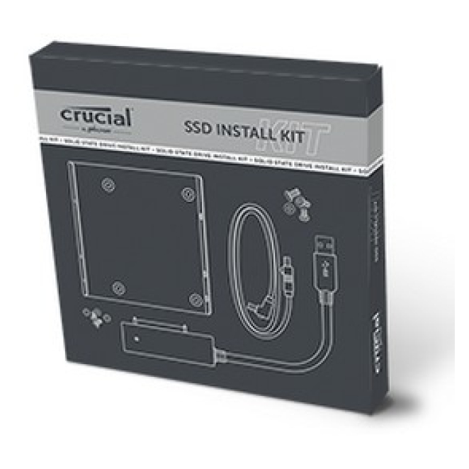 Crucial Adaptador de Interfaz y Tarjeta para SSD con Kit de Instalación Adaptador de interfaz y tarjeta para SSD Crucial con kit de instalación, SKU CTSSDINSTALLAC, ideal para mejorar almacenamiento
