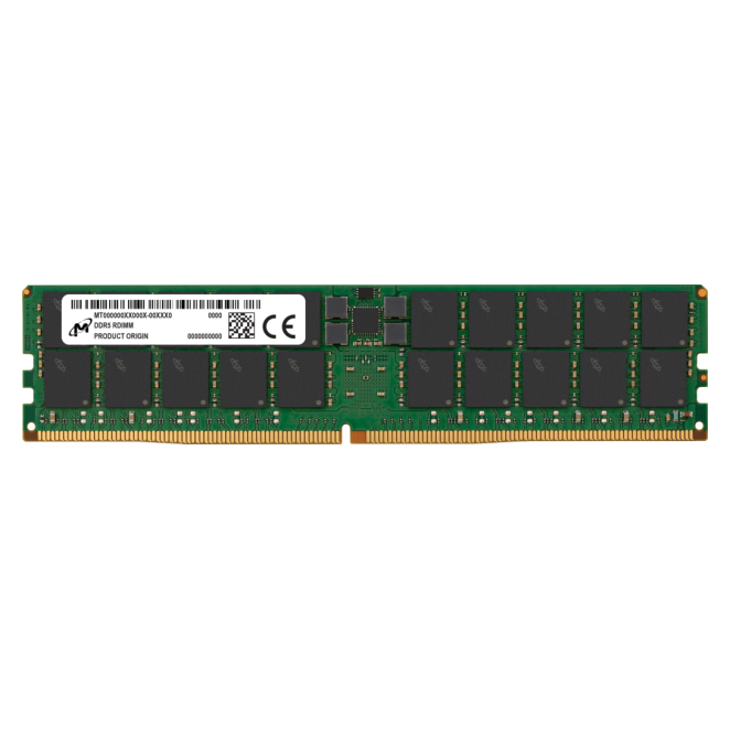Micron módulo de memoria DDR5 ECC de 96 GB Módulo de memoria Micron MTC40F204WS1RC48BR de 96 GB con 1 x 64 GB DDR5 ECC