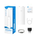 Router inalámbrico Cudy LT500 de doble banda (2,4 GHz / 5 GHz) con conectividad 4G, color blanco, SKU LT500 Outdoor_EU