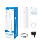 Cudy LT700, router inalámbrico con Gigabit Ethernet doble banda (2,4 GHz / 5 GHz), soporte 4G, SKU LT700 Outdoor_EU, en color blanco