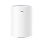 Cudy M1800 2-pack de routers Wi-Fi 6 con bandas 2,4 GHz y 5 GHz en color blanco, SKU M1800(2-Pack)