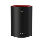 Cudy M3000 router inalámbrico de doble banda con Wi-Fi 6 y frecuencias de 2,4 GHz y 5 GHz, color negro y rojo, SKU M3000(1-Pack)