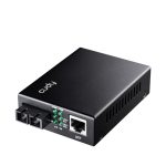 Convertidor de medio Cudy modelo MC100GSA-20, velocidad de transferencia de 1000 Mbit/s, longitud de onda 1310 nm, monomodo, color negro