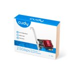 Imagen del Cudy PE25, un adaptador y tarjeta de red interno Ethernet con altas especificaciones de conectividad y el SKU PE25