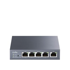 Router Cudy Gigabit Multi-WAN VPN R700 con Ethernet rápido y Gigabit Ethernet en color gris