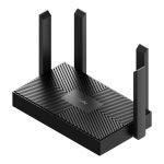 Cudy WR1500, un router inalámbrico Gigabit Ethernet con doble banda (2.4 GHz y 5 GHz) en color negro, SKU WR1500