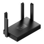Cudy WR1500, un router inalámbrico Gigabit Ethernet con doble banda (2.4 GHz y 5 GHz) en color negro, SKU WR1500