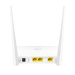 Vista del Cudy WR300 router inalámbrico Ethernet rápido, banda única de 2,4 GHz, en color blanco, SKU: WR300
