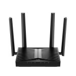 Cudy WR3600H router inalámbrico de doble banda con Gigabit Ethernet para redes de 2,4 GHz y 5 GHz. SKU: WR3600H. Color negro.