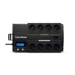 Sistema de Alimentación Ininterrumpida (UPS) CyberPower BR1000ELCD-FR con 1 kVA, 600 W, y 8 salidas AC