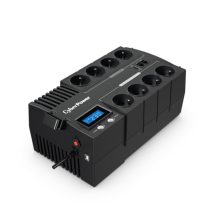 CyberPower sistema de alimentación ininterrumpida modelo BR700ELCD-FR, tipo línea interactiva, con capacidad de 0.7 kVA y 420 W, posee 8 salidas AC