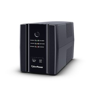 Imagen del CyberPower UT1500EG sistema de alimentación ininterrumpida (UPS) de línea interactiva con 1,5 kVA y 900 W de potencia, con 4 salidas AC. SKU: UT1500EG-FR