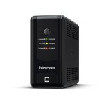 CyberPower UT850EG UPS de línea interactiva con 0,85 kVA capacidad y 425 W de potencia, cuenta con 4 salidas AC