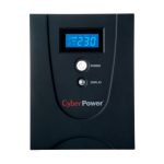 CyberPower sistema de alimentación ininterrumpida modelo VALUE2200EILCD con 2,2 kVA, 1320 W y 6 salidas AC. SKU: VALUE2200EILCD