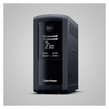 CyberPower Tracer III VP1000ELCD-FR sistema de alimentación ininterrumpida (UPS) de línea interactiva con 1 kVA, 550 W, y 4 salidas AC