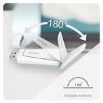 Imagen del adaptador y tarjeta de red WLAN D-Link AX18U, capaz de alcanzar velocidades de 1800 Mbit/s, SKU AX18U