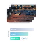 Cámara de seguridad IP exterior D-Link DCS-4718E con resolución 4K (3840 x 2160 Pixeles) montada en pared para videovigilancia