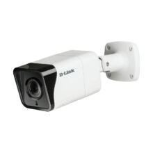 Cámara de seguridad IP exterior D-Link DCS-4718E con resolución 4K (3840 x 2160 Pixeles) montada en pared para videovigilancia