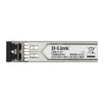 Imagen del módulo transceptor D-Link DEM-311GT con soporte para fibra óptica, velocidad de 1000 Mbit/s y formato SFP de 850 nm. SKU DEM-311GT/10